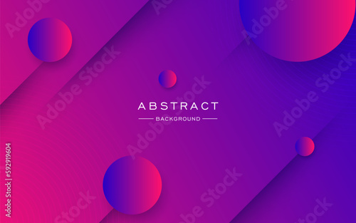 modern dark purple blue circle 3d style papercut background. eps10 vector