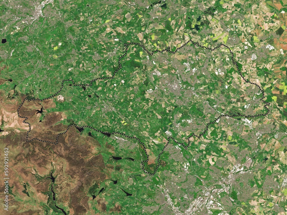 Barnsley, England - Great Britain. Low-res satellite. No legend Barnsley, England - Great Britain. Low-res satellite. No legend