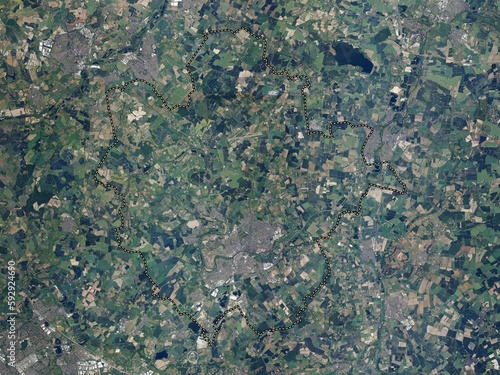 Bedford, England - Great Britain. High-res satellite. No legend photo