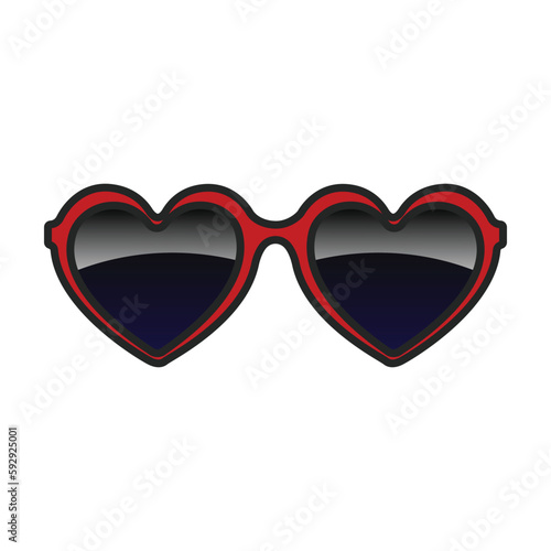 Sunglass vector icon.Color vector icon isolated on white background sunglass.