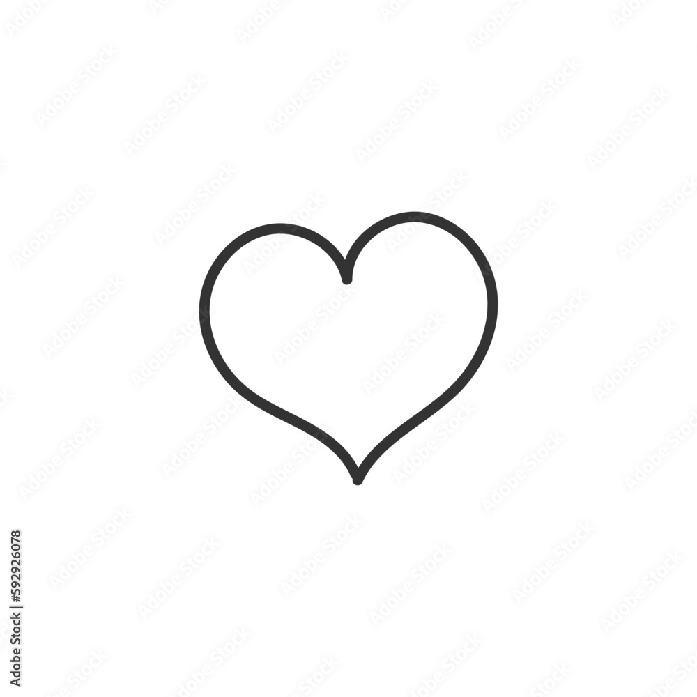 Hand drawn heart vector icon. Heart vector sign. Love heart icon. Valentines day heart icon. Heart flat symbol. UX UI icon. Linear icon Hand drawn heart vector icon. Heart vector sign. Love heart icon. Valentines day heart icon. Heart flat symbol. UX UI icon. Linear icon