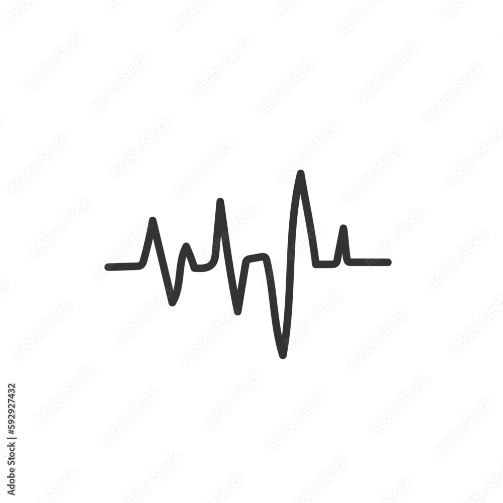 Hand drawn pulse vector icon. Hand drawn lifeline cardio wave flat sign design. Medical pulsating symbol pictogram. UX UI icon. Linear icon Hand drawn pulse vector icon. Hand drawn lifeline cardio wave flat sign design. Medical pulsating symbol pictogram. UX UI icon. Linear icon