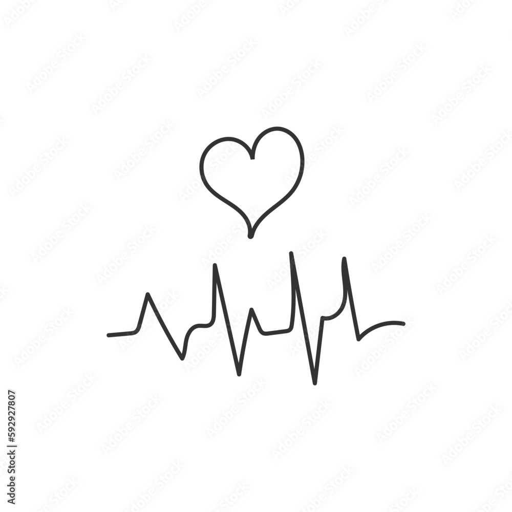 Hand drawn pulse vector icon. Hand drawn lifeline cardio wave flat sign design. Medical pulsating symbol pictogram. UX UI icon. Linear icon Hand drawn pulse vector icon. Hand drawn lifeline cardio wave flat sign design. Medical pulsating symbol pictogram. UX UI icon. Linear icon