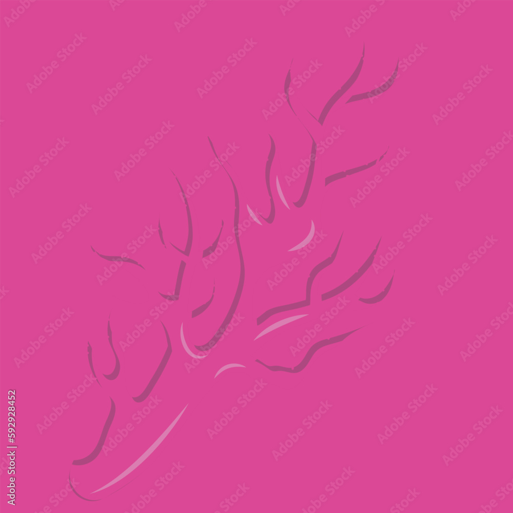 Abstract silhouette of the channel on a pink background. Vector illustration. Abstract silhouette of the channel on a pink background. Vector illustration.