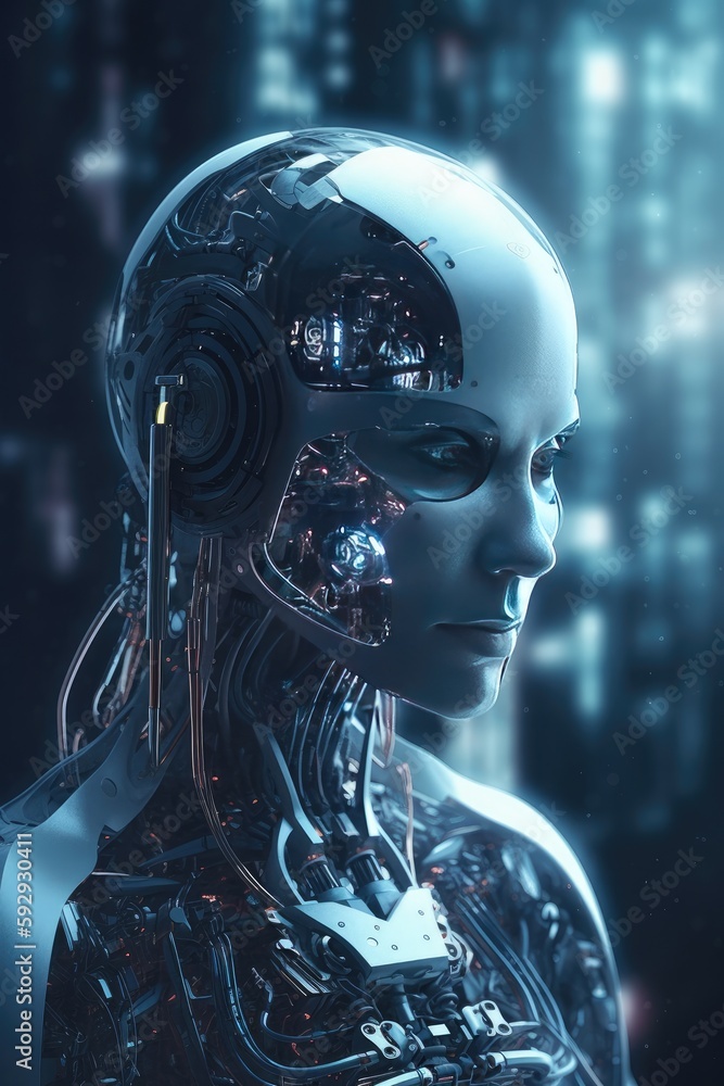 Futuristic artificial intelligence 4k image Futuristic artificial intelligence 4k image