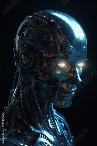 Futuristic artificial intelligence 4k image