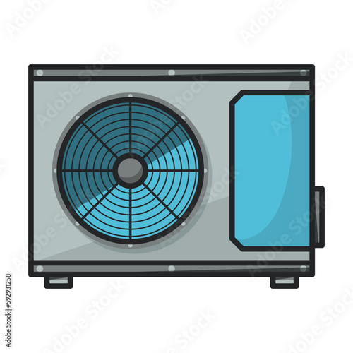 Ventilation vector icon.Color vector icon isolated on white background ventilation .