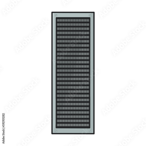 Ventilation vector icon.Color vector icon isolated on white background ventilation .