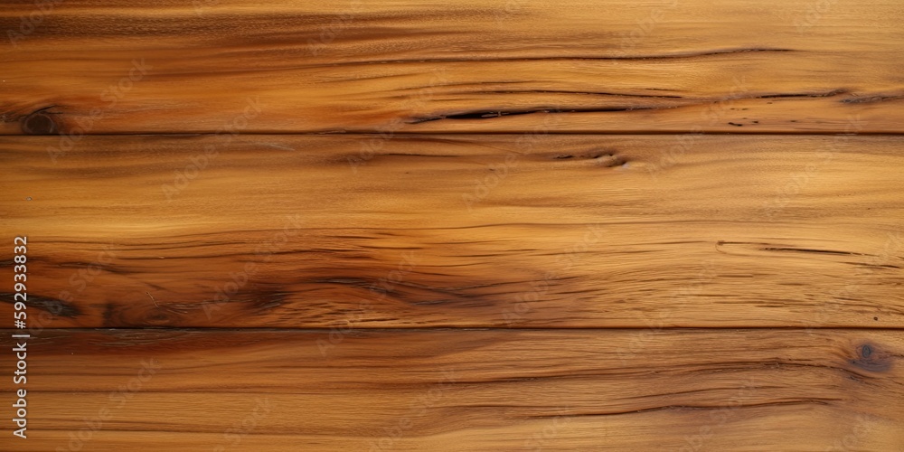 Fototapeta premium Teak wood texture banner- generative ai