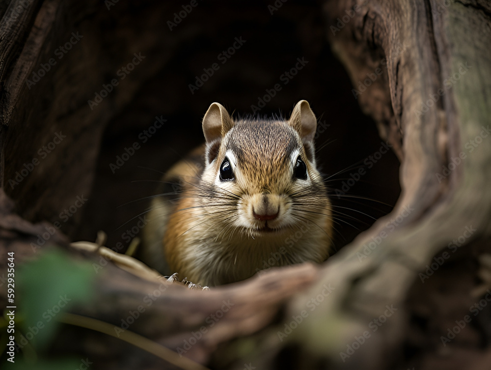 Obraz premium Chipmunk 2 - Generative AI
