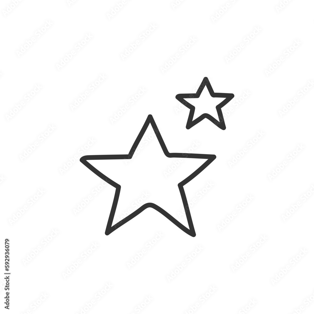 Hand drawn star flat sign design. Hand drawn star vector icon. Pictogram of magic wand symbol. UX UI icon. Star linear icon Hand drawn star flat sign design. Hand drawn star vector icon. Pictogram of magic wand symbol. UX UI icon. Star linear icon
