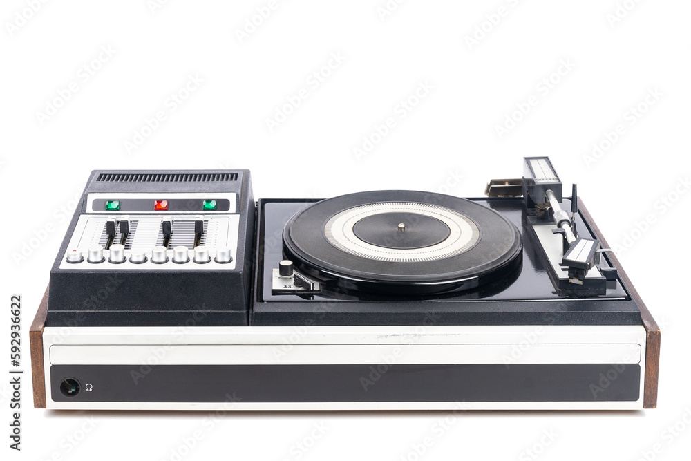 Fototapeta premium Vintage turntable record player