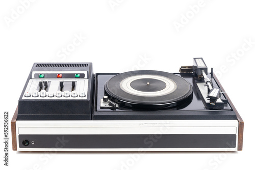 Vintage turntable record player