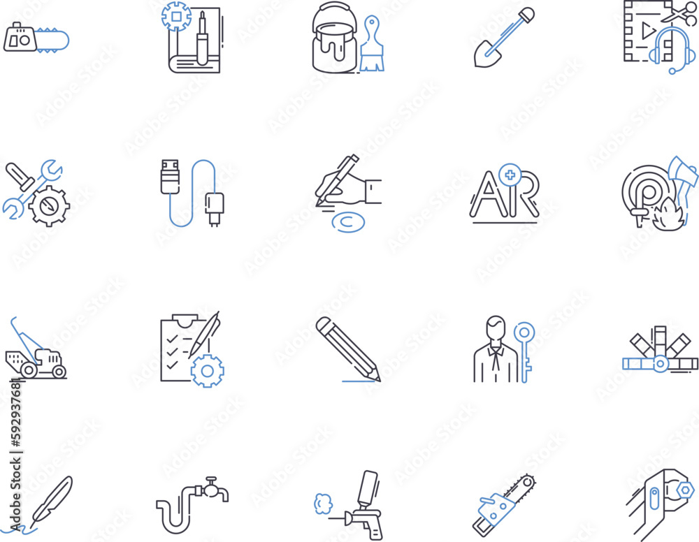 Engineering technologies outline icons collection. Technologies, Engineering, Mechanical, Civil, Electrical, Chemical, Electronics vector and illustration concept set. Structural, Robotics, Aerospace Engineering technologies outline icons collection. Technologies, Engineering, Mechanical, Civil, Electrical, Chemical, Electronics vector and illustration concept set. Structural, Robotics, Aerospace