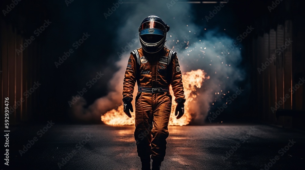 Fototapeta premium Formula 1 Pilots, Generative AI, Illustration