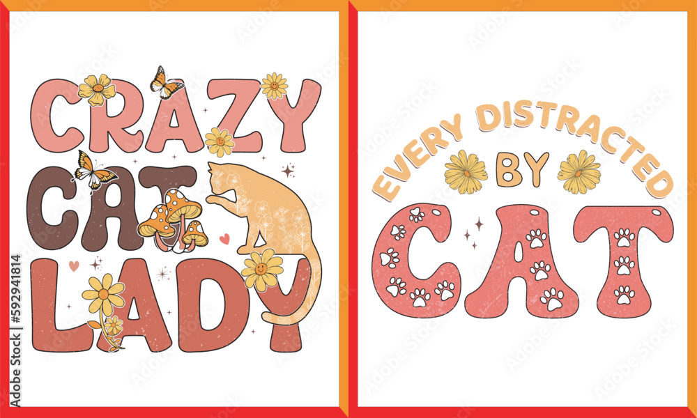 Fototapeta premium best cat t-shirt design