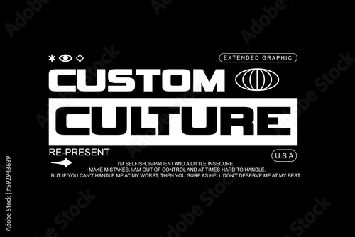 Graphic tee design style streetwear