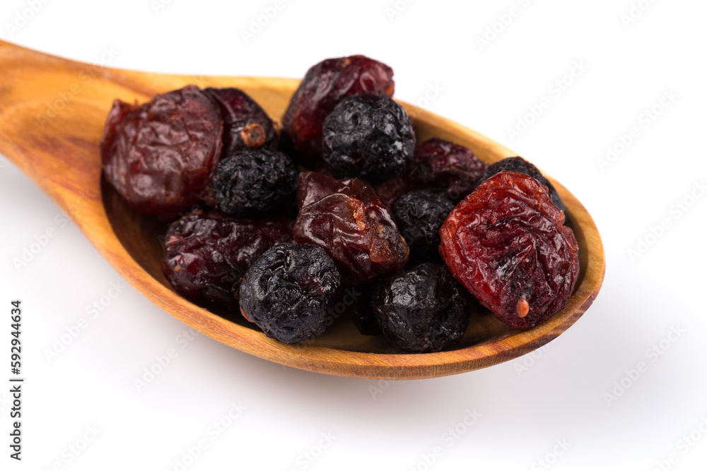Dried cranberries, cherries and blueberries Dried cranberries, cherries and blueberries