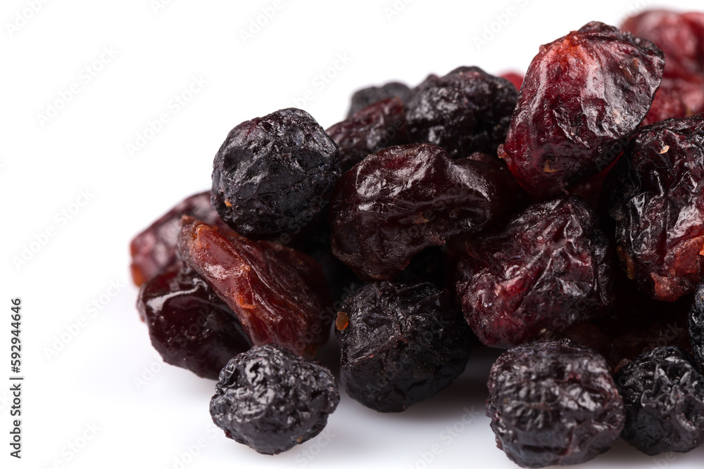 Dried cranberries, cherries and blueberries Dried cranberries, cherries and blueberries