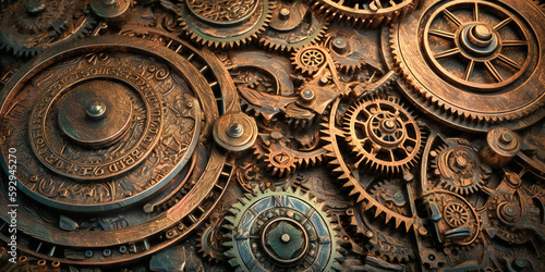 modern mechanical steampunk background background image 17339662fr