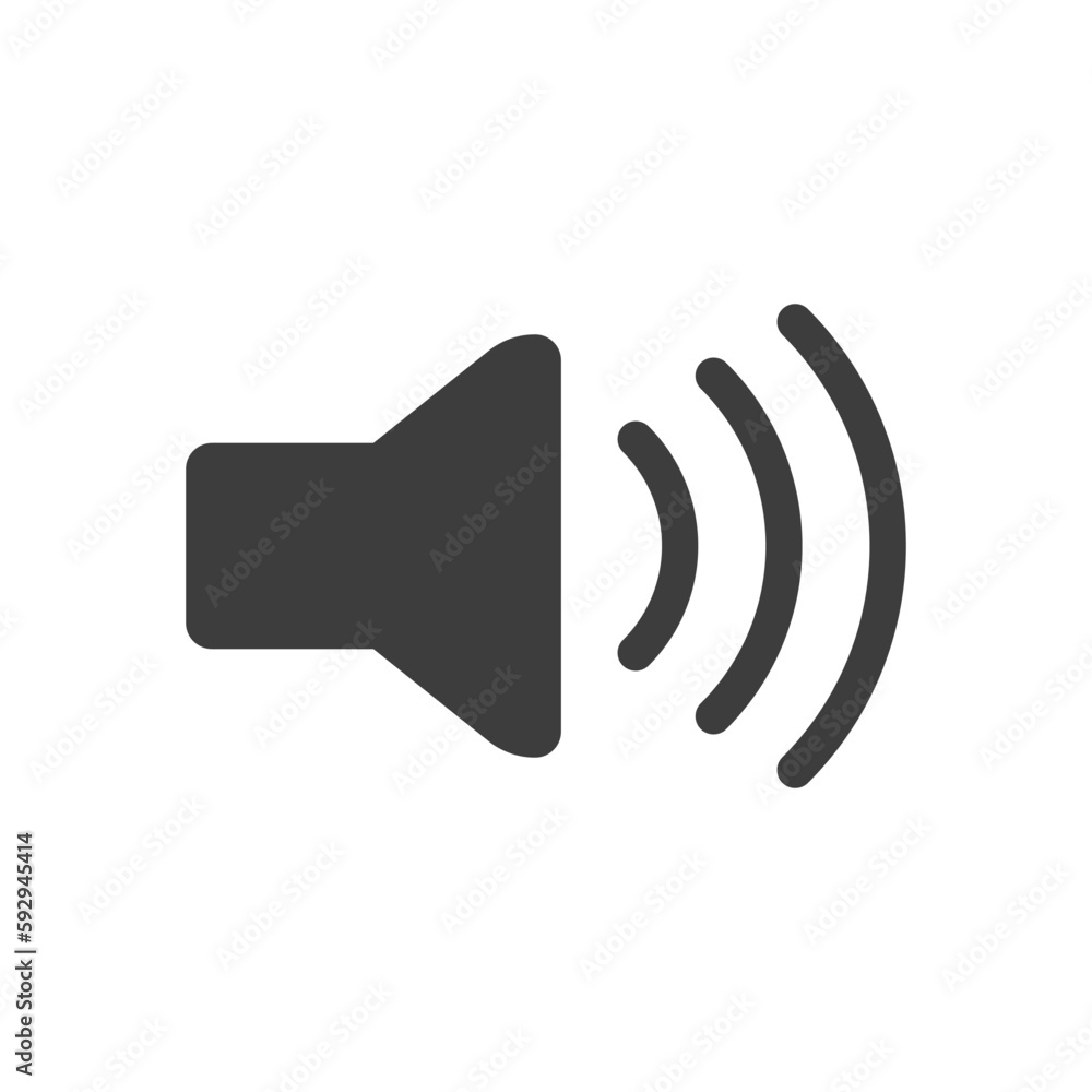 Phone Speaker Volume Flat Icon Isolated Vector Illustration Phone Speaker Volume Flat Icon Isolated Vector Illustration