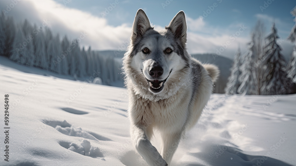 siberian husky dog in snow, nature, snowy mountain, german shepard, husky dog running and playing in the snow siberian husky dog in snow, nature, snowy mountain, german shepard, husky dog running and playing in the snow