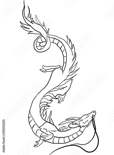 Immerse yourself in the world of fantasy with Mythical Creatures, a coloring page featuring a detailed outline illustration of an ancient dragon. Let your imagination soar as you bring this legend.
