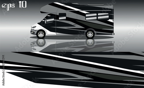 vinyl wrap caravan interior