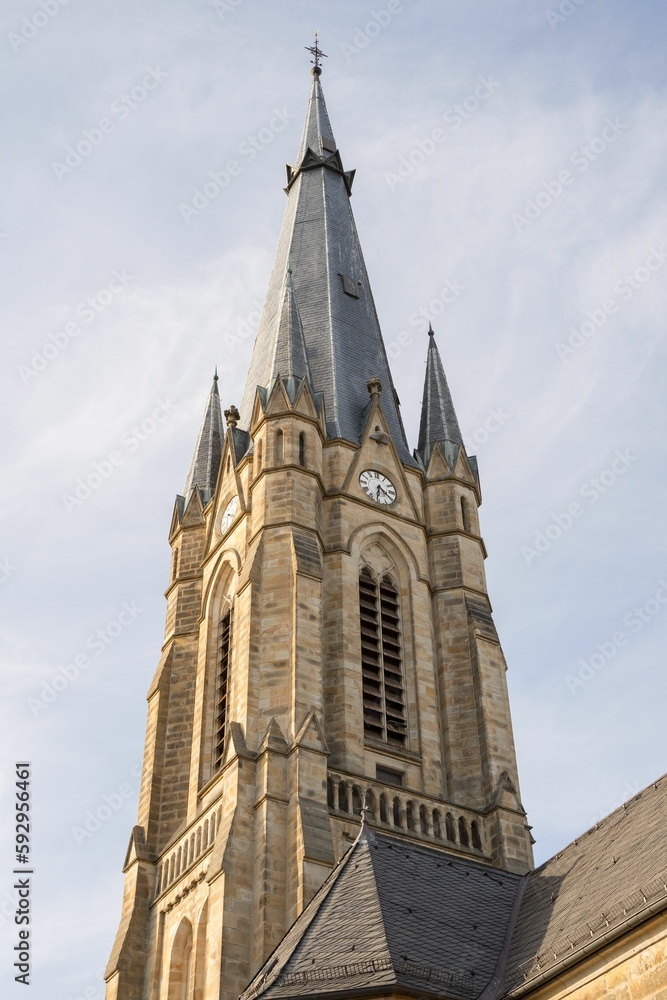 Vertical shot of the beautiful St. Pankratius in Emsdetten, Germany
