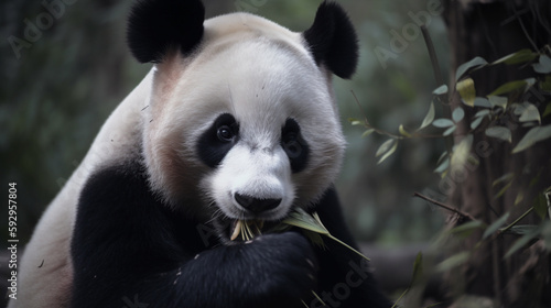 photo of giant panda  the giant panda is Endangered species