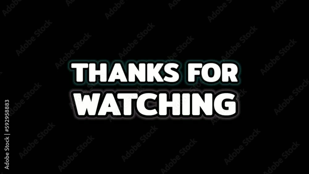 Animated trailer saying thanks for watching, with a cool background pattern, perfect for intros, outros, countdowns, content, tech, slides, movies, cinematics, video editing, etc. Animated trailer saying thanks for watching, with a cool background pattern, perfect for intros, outros, countdowns, content, tech, slides, movies, cinematics, video editing, etc.
