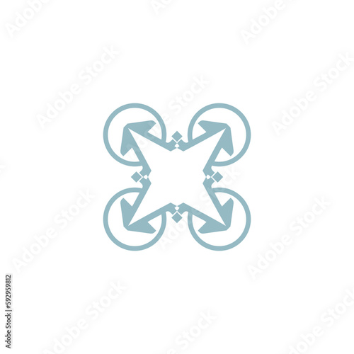 Anatolian Culture Motif Colorful Abstract Carpet and Rug Pattern Logo Turkish Design Template Vector a2