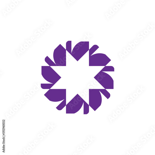 Anatolian Culture Motif Colorful Abstract Carpet and Rug Pattern Logo Turkish Design Template Vector a16