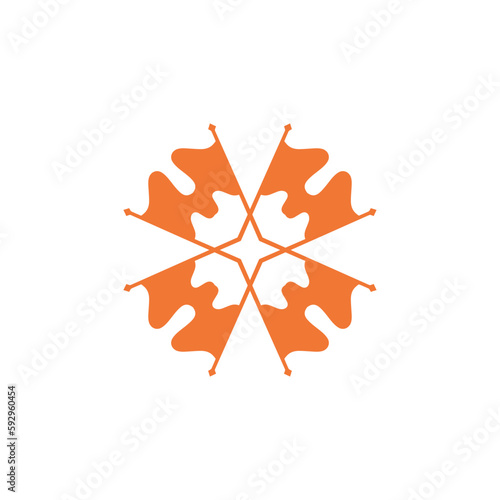 Anatolian Culture Motif Colorful Abstract Carpet and Rug Pattern Logo Turkish Design Template Vector a41