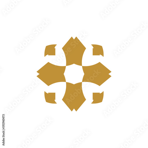 Anatolian Culture Motif Colorful Abstract Carpet and Rug Pattern Logo Turkish Design Template Vector a43