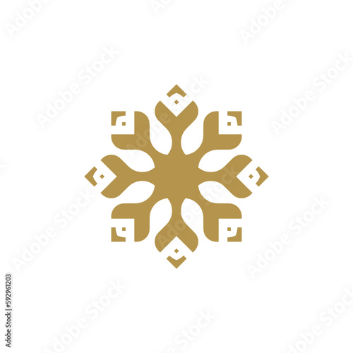 Anatolian Culture Motif Colorful Abstract Carpet and Rug Pattern Logo Turkish Design Template Vector a65