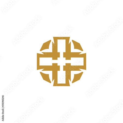 Anatolian Culture Motif Colorful Abstract Carpet and Rug Pattern Logo Turkish Design Template Vector a68