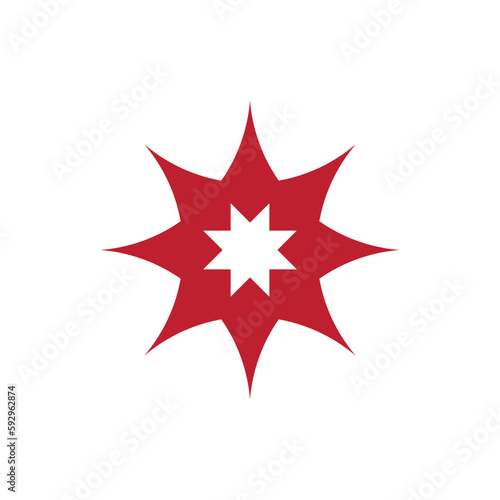 Anatolian Culture Motif Colorful Abstract Carpet and Rug Pattern Logo Turkish Design Template Vector a150