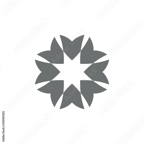 Anatolian Culture Motif Colorful Abstract Carpet and Rug Pattern Logo Turkish Design Template Vector a112
