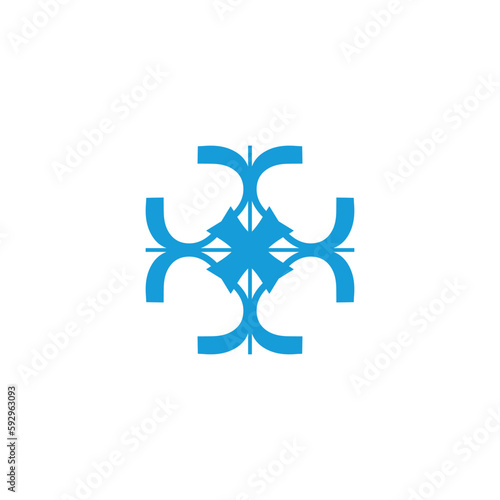 Anatolian Culture Motif Colorful Abstract Carpet and Rug Pattern Logo Turkish Design Template Vector a116