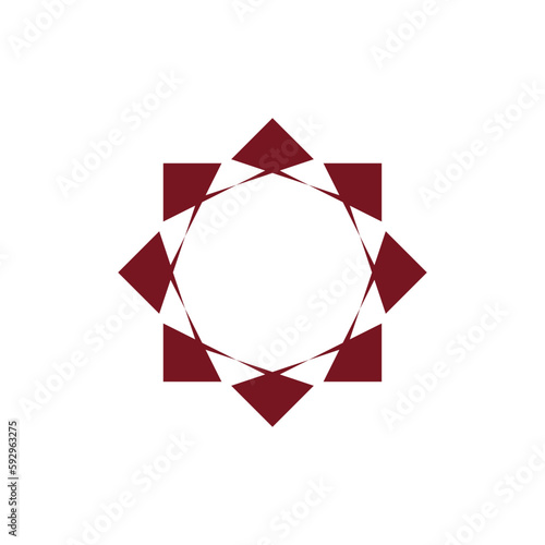 Anatolian Culture Motif Colorful Abstract Carpet and Rug Pattern Logo Turkish Design Template Vector a127