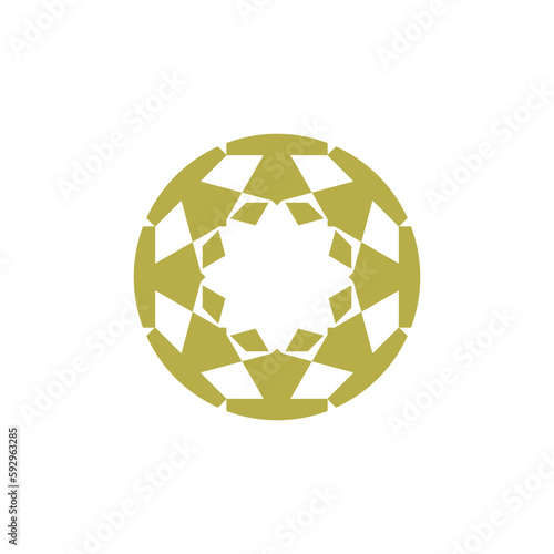 Anatolian Culture Motif Colorful Abstract Carpet and Rug Pattern Logo Turkish Design Template Vector a128