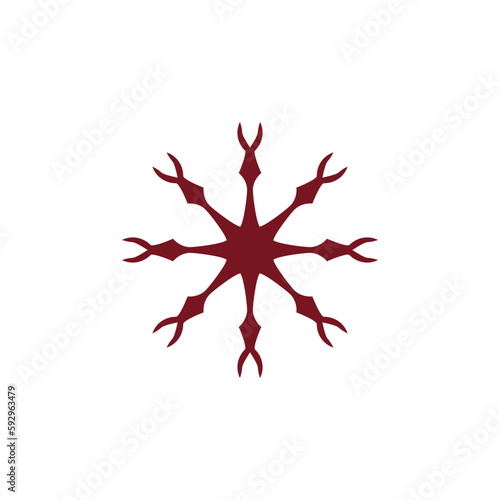 Anatolian Culture Motif Colorful Abstract Carpet and Rug Pattern Logo Turkish Design Template Vector a141