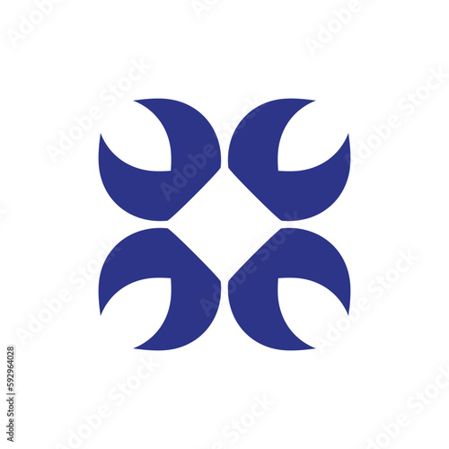 Anatolian Culture Motif Colorful Abstract Carpet and Rug Pattern Logo Turkish Design Template Vector a159