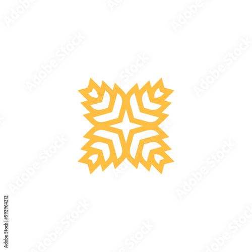Anatolian Culture Motif Colorful Abstract Carpet and Rug Pattern Logo Turkish Design Template Vector a170