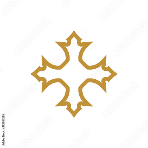 Anatolian Culture Motif Colorful Abstract Carpet and Rug Pattern Logo Turkish Design Template Vector a172