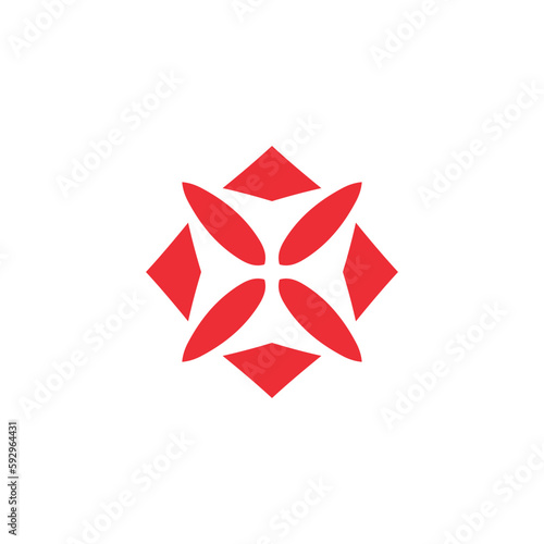 Anatolian Culture Motif Colorful Abstract Carpet and Rug Pattern Logo Turkish Design Template Vector a187