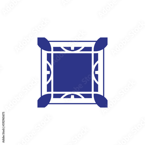 Anatolian Culture Motif Colorful Abstract Carpet and Rug Pattern Logo Turkish Design Template Vector a201