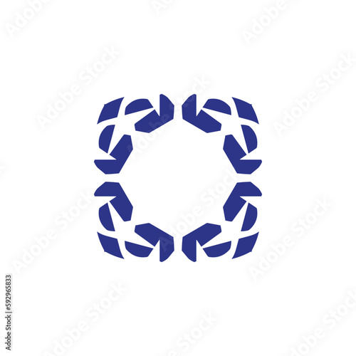 Anatolian Culture Motif Colorful Abstract Carpet and Rug Pattern Logo Turkish Design Template Vector a203