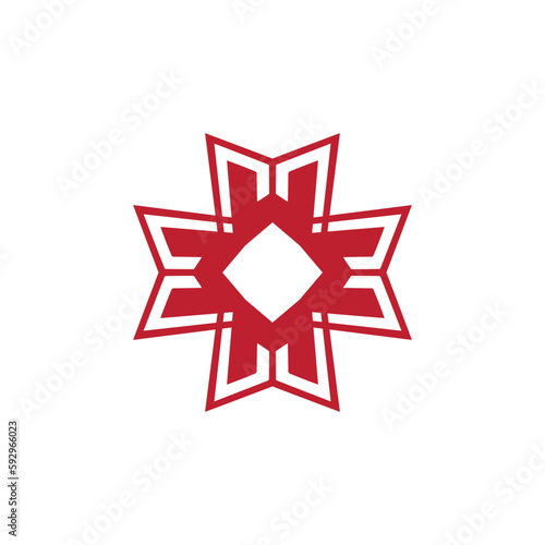 Anatolian Culture Motif Colorful Abstract Carpet and Rug Pattern Logo Turkish Design Template Vector a215